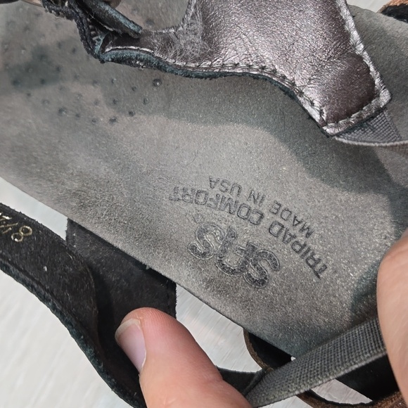 SAS Women Comfort Tripad Strappy Leather Heels Sandals shoes sz 8.5M - Picture 11 of 13